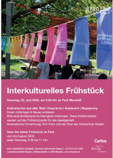 Interkulturelles Frühstück im Park Mariahilf