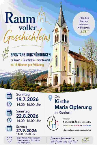 Raum voller Geschichte(n) - Kurzführungen in der Pfarrkirche Riezlern